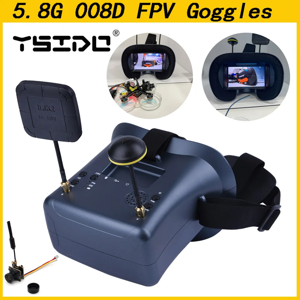 008D 5.8G 40CH 4.3 Inch 800*48 - Skyzone Sky04O Pro Fpv Goggles ulasan dan harga